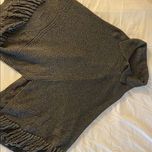 Dark grey poncho